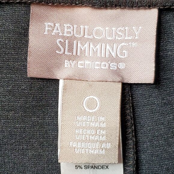 Chicos Womens Size 4 NWT Fabulously Slimming Ankle Length Leggings Gray - Picture 6 of 10